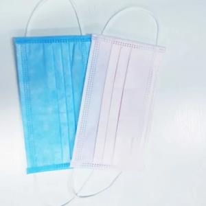China Blue White Antiviral Face Mask Surgical Disposable 3 Ply Dust Mask For Hospital wholesale
