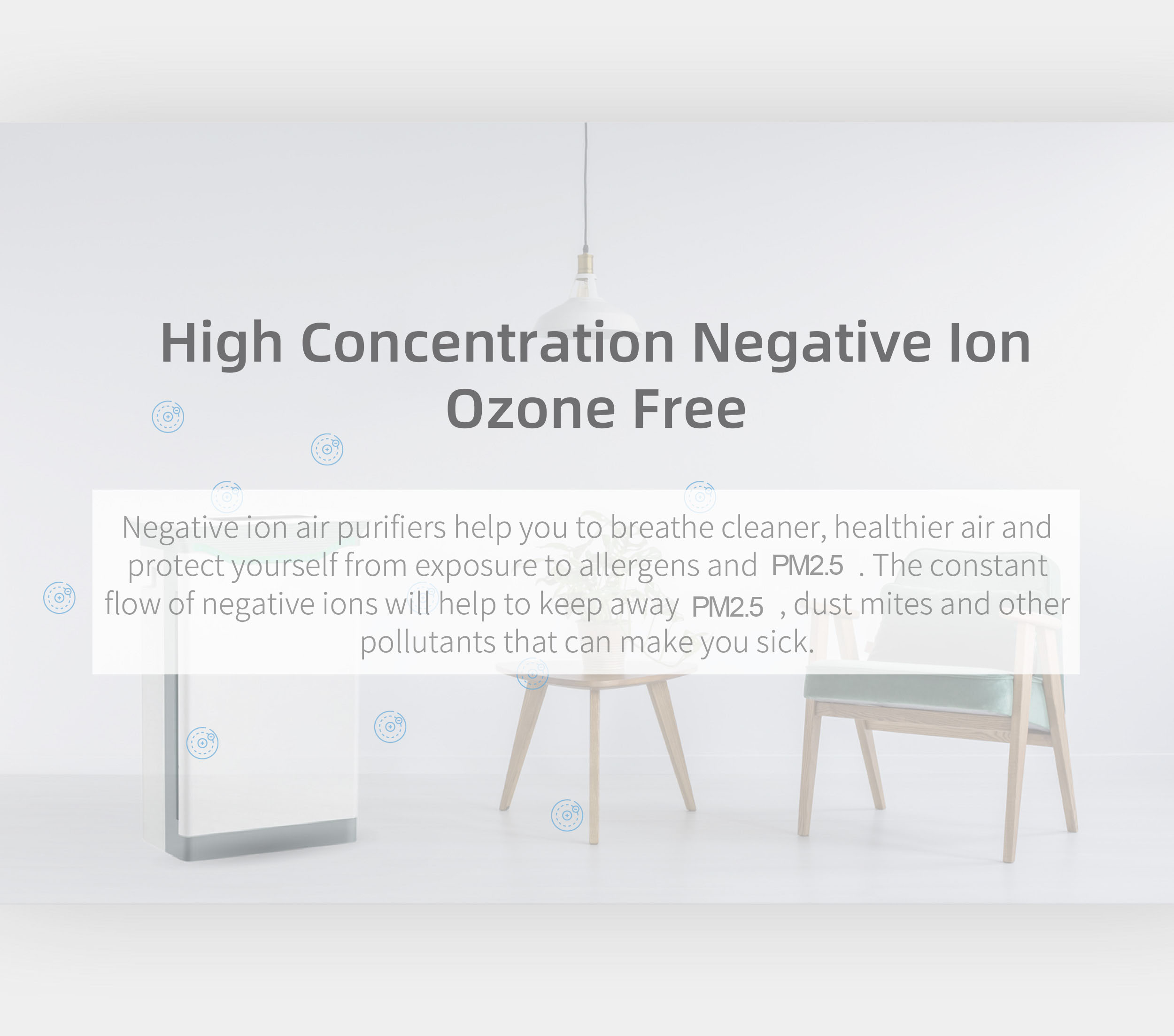 HOMEFISH OEM Air Scent Diffuser HEPA Filter Smart Air Purifier 220V