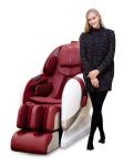 3D 135CM SL Genuine Leather Heated Massage Recliner 25min HD812