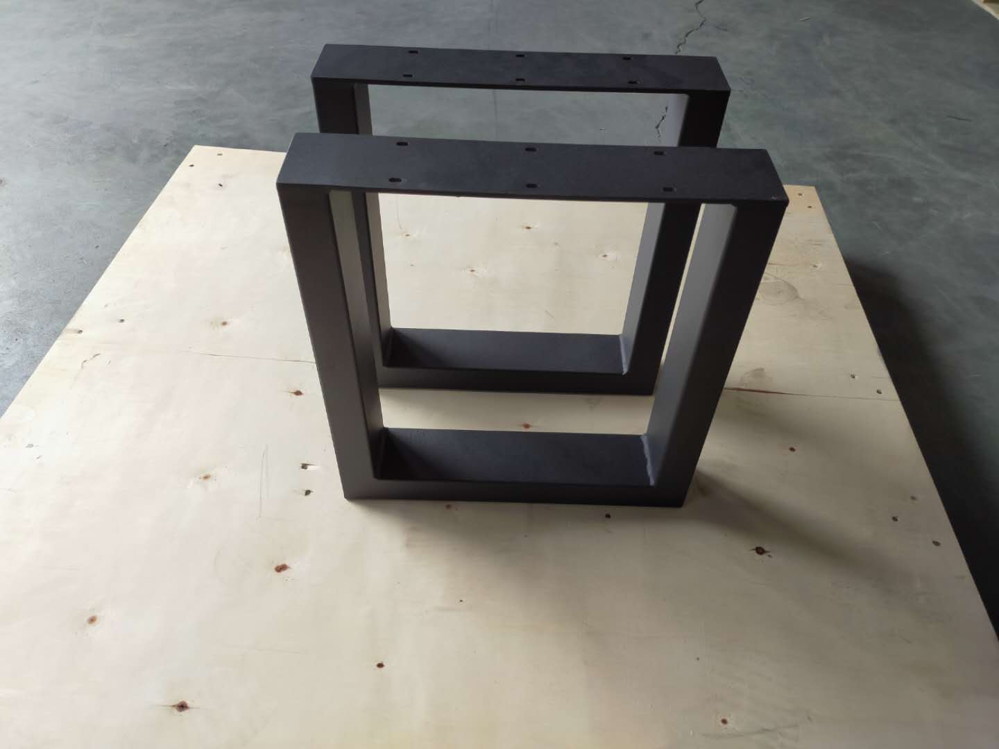 Powder Coated Xshape or Square Shape Leg Metal Dining Table Legs for Furniture Design