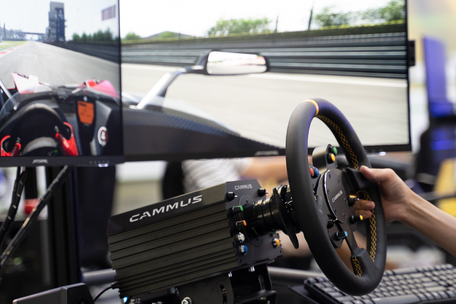 Cammus Direct Drive Race Game Cockpit With Adjustable Angle Pedal