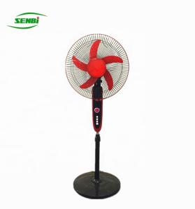 China Air Cooling 12 Volt Rechargeable Fan , 16 Inch Battery Operated Standing Fan wholesale