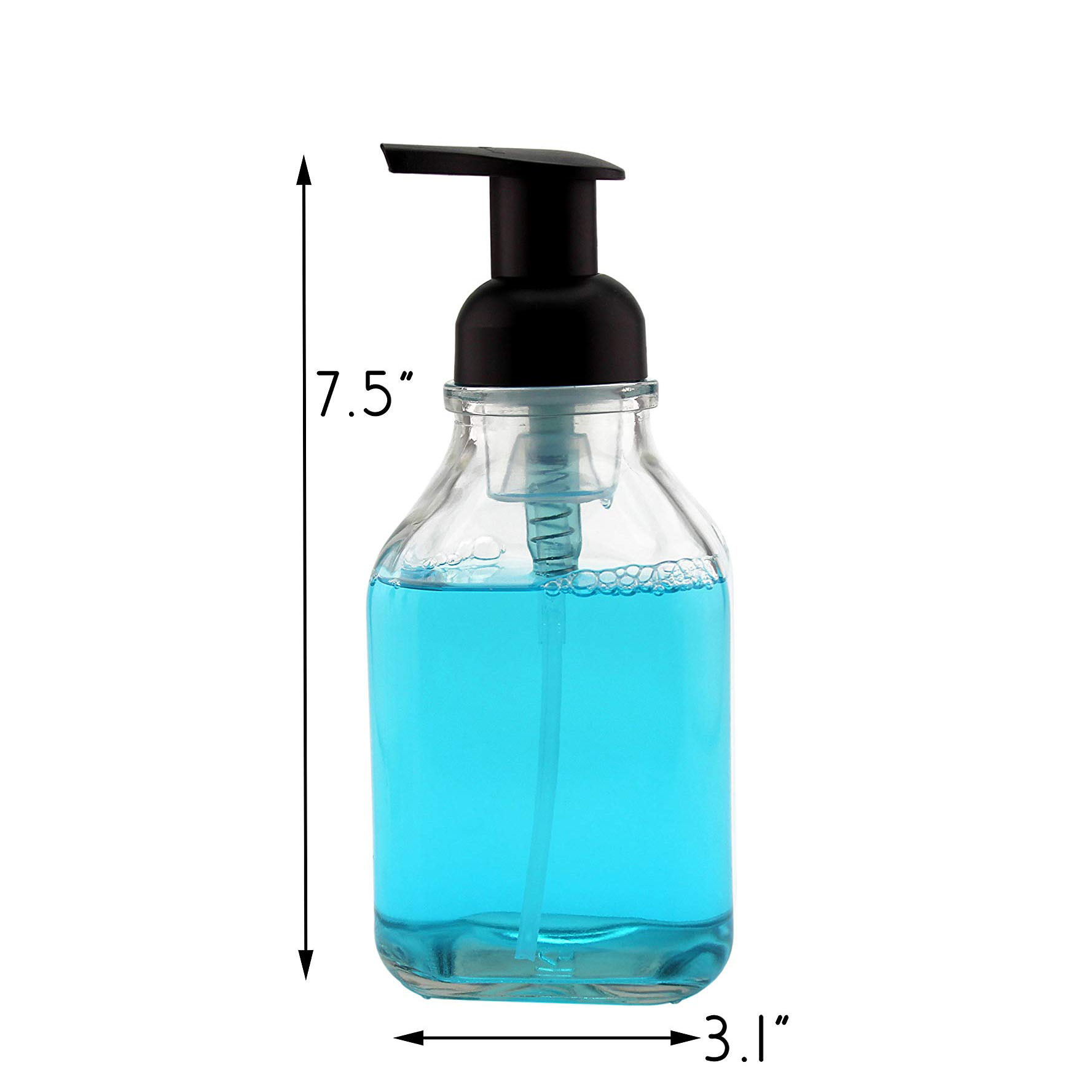 LinDeer Black PET 500ml Lotion Pump Bottles Transparent
