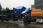 Transit Twin Shaft YHZS35 35m3/HMobile Concrete Batching Plant