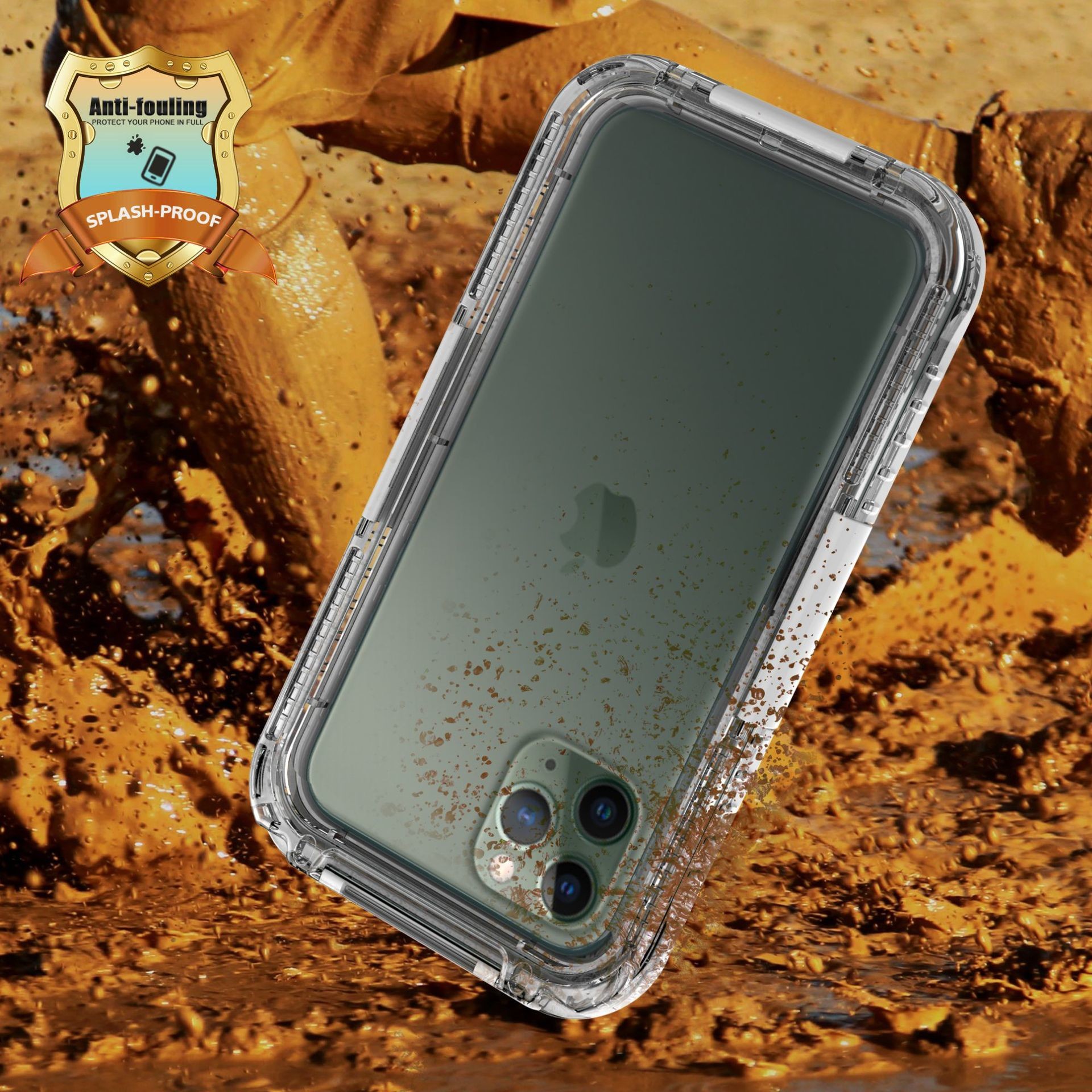 Waterproof Dustproof Mobile Phone Case Hybrid Convinent Install Dustproof For Iphone