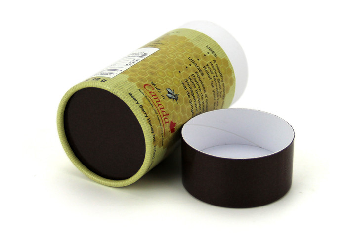 Color Print Custom Composite Cans , Food Grade Tea Tube Packaging