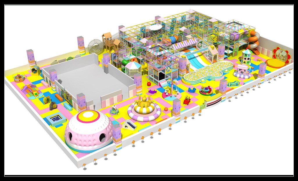 New Arrival Kids Entertainment Equipment Indoor Foam Play Area with Big Ball Pool