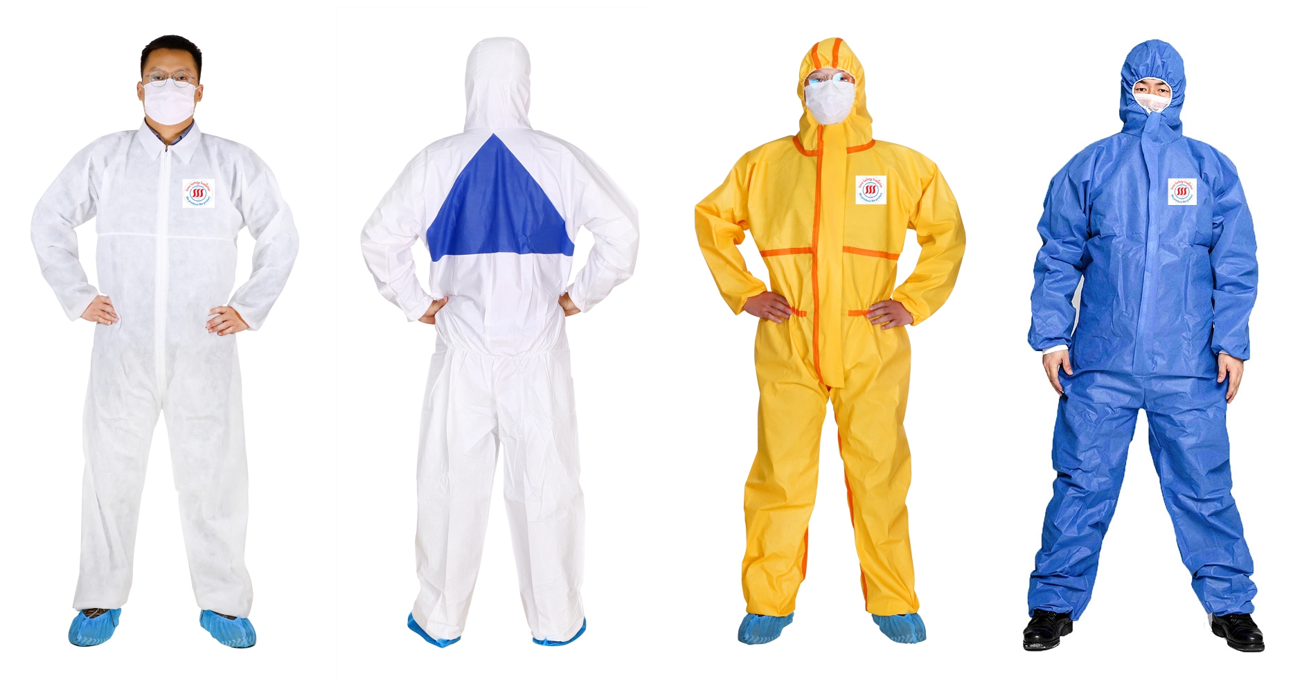 Disposable Sms Bounded Seam Type 5/6 Coverall Asbestos Breathable