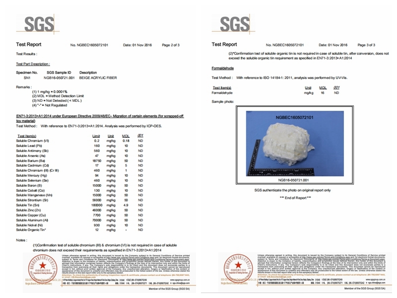 1.5Dx51mm Acrylic Natural Fiber Chemical Resistant With Excellent Dyeability