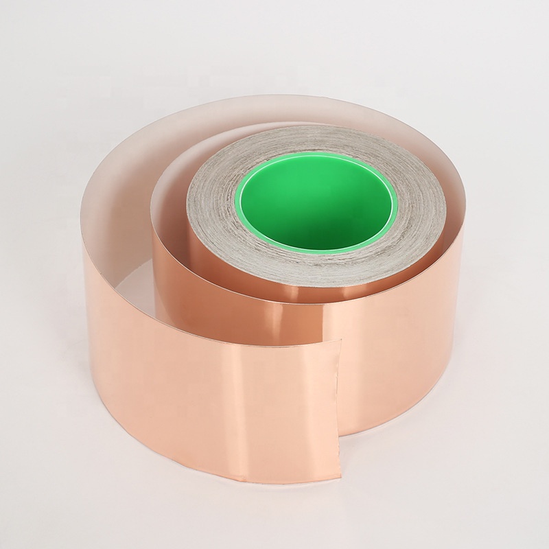 Single/Double Conductive Copper Foil Tape with C1100 Grade Shielding Performance and Adhesive