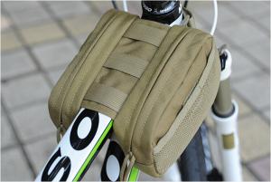 China Outdoor Cycling Mountain Bike Bicycle Saddle Bag Back Seat Tail Pouch Package khaki wholesale