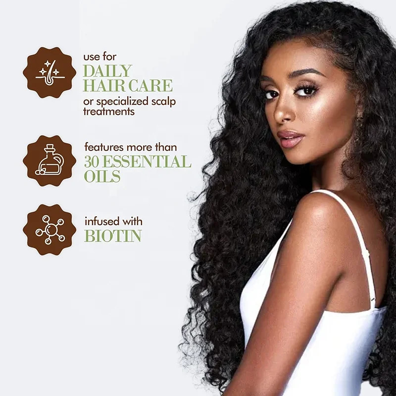 Private Label Homemade Herbal Vegan Olive Jojoba Castor Rosemary Avocado And Peppermint Hair Growth Oil For Men Coconut Oil