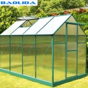 China Metal Aluminium Greenhouse Tent Small Mini Frame Polycarbonate Sheet Commercial wholesale