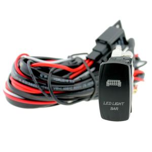China Rocker Switch LED Light Bar Wiring Harness for Cars Truck Motor ATV UTV Yacht 40A Relay wholesale