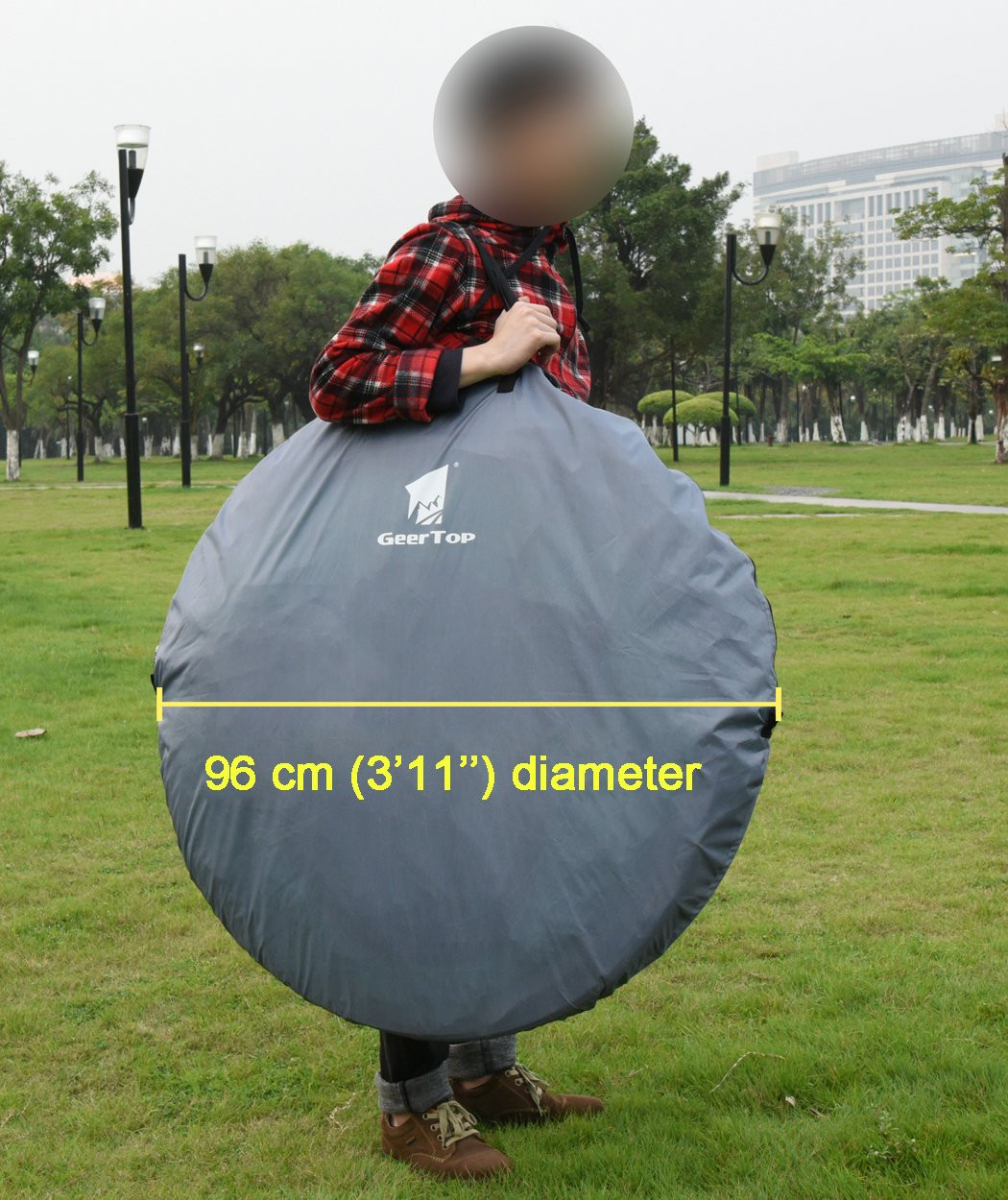 Large Skylight 360×210cm Pop Up Camping Tent For Beach