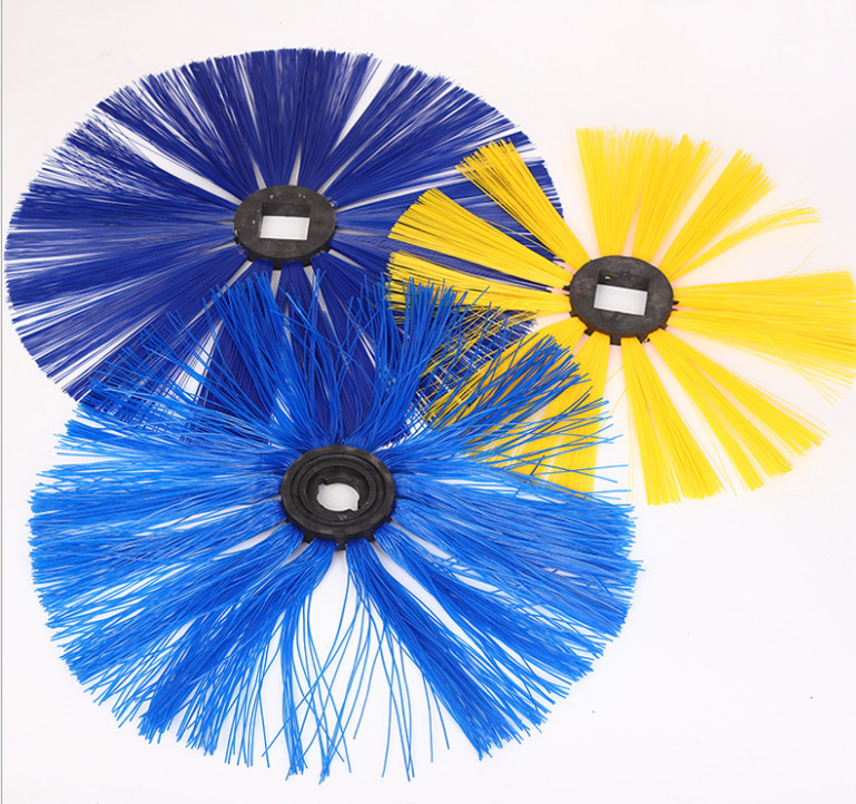 8mm Pin Guardrail Cleaning Wafer Brush Sweeper Roller Brush