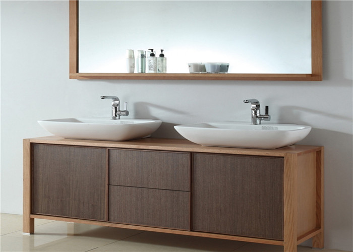Solid Wood Prima Vanity DIY Bathroom Cabinet For Hotel Project , Guest Room