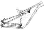 Aluminum Alloy Xc Bike Frame , Full Suspension 29er Plus Frames Lightweight