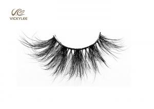 China Natural Black 7D Effect 24mm Permanent Eyelash Extensions on sale