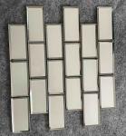 Iridescence 1.36kgs Subway Glass Mosaic Tile , Countertop 300x300mm Decor Floor