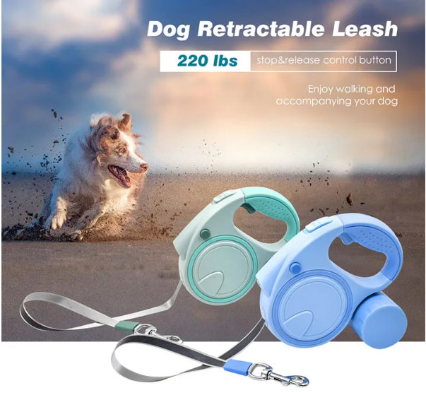 Automatic Extendable Pet Traction Rope Lead Heavy Duty Extendable Dog Lead