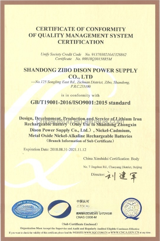 High Temperature NiCd D 2.4v 4.5Ah Rechargeable NiCd Battery Pack 500 Cycles Emergency LED Driver