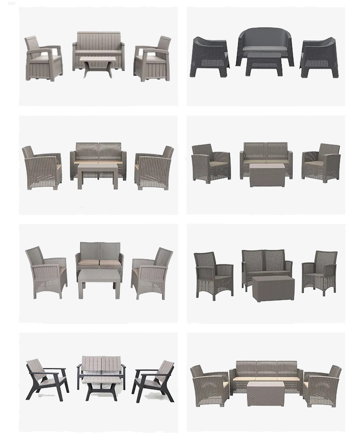 Transform Your Patio into a Nordic Paradise with Plastic Dinning Table and Chair Set
