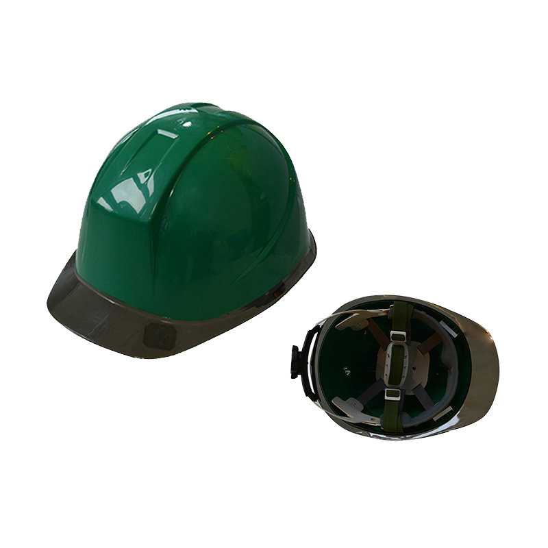 Construction Bi-color Brim ABS Head Protection Safety Helmet with Ratchet Adjustment