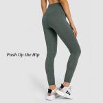 220gsm 80% Nylon Women Fitness Yoga Pants Shaping Multi Pocket Sports Leisure