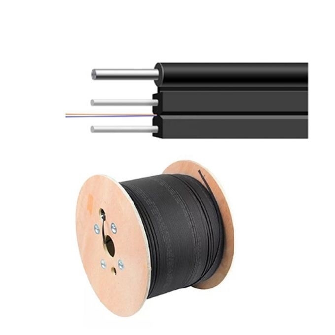 GJYXCH FTTH Outdoor Self Supporting Drop Cable 2 Core G657A1 fiber  Figure 8 Fiber Optic Cable steel wir 1