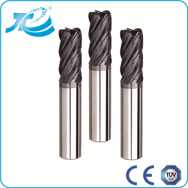 Tungsten Steel Corner Radius 6 Flute End Mill TiAN TiCN TiN and ARCO Coating