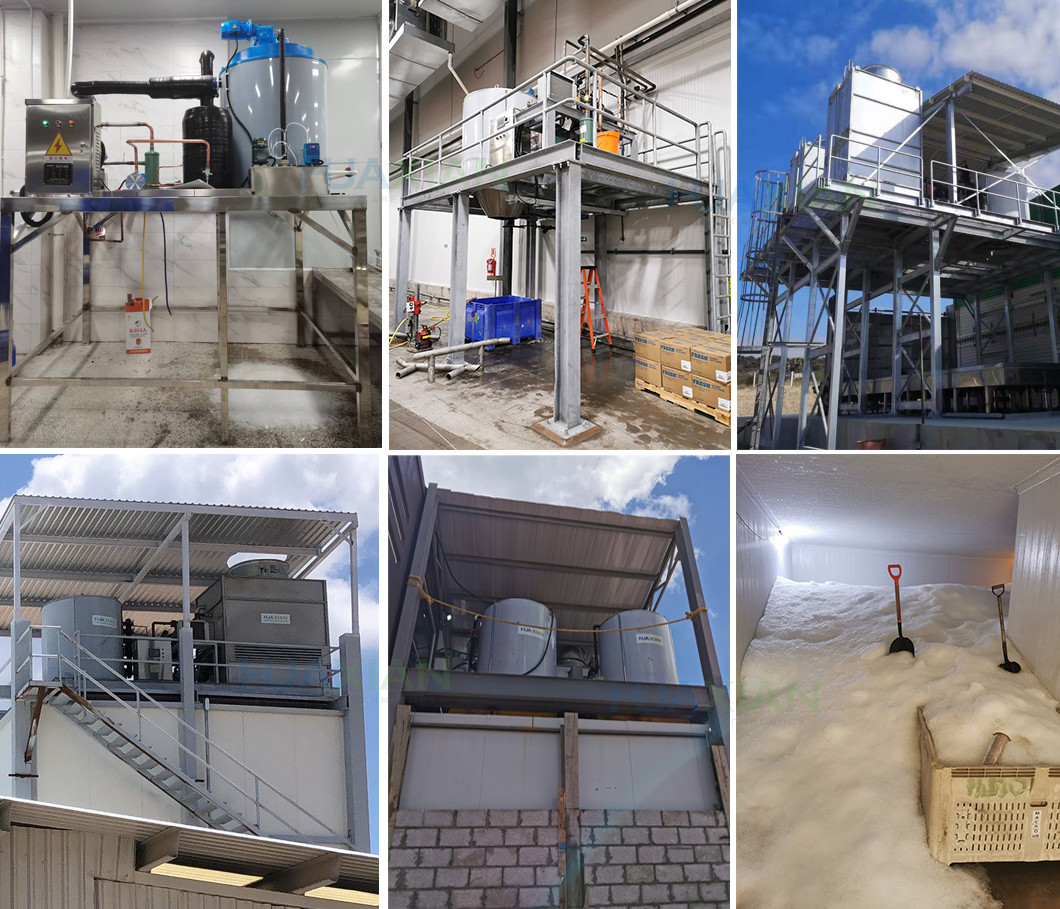 Easy Installation Integrated 30000kgs Large Flake Ice Machine