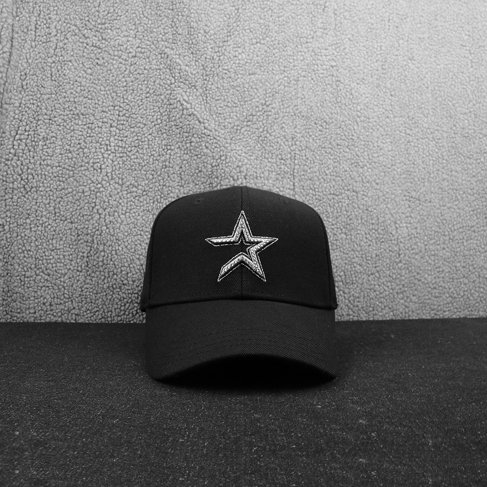 Wool Baseball Cap China Supplier 6 Panel Embroidered Baseball Hats black 