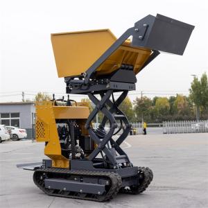 China Automatic Lift 1000kg Compact Crawler Dumper , Farming Small Tracked Carrier wholesale