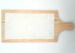 Easy Cleaning White Marble Placemats Convenient For Fruit / Vegetable