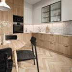 Wall Modern Kitchen Cabinet Villa Designs Simple Custom Luxury Wood Veneer