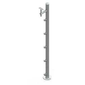 China Stainless Steel Railing Components , Customizable Stainless Balustrade Posts wholesale