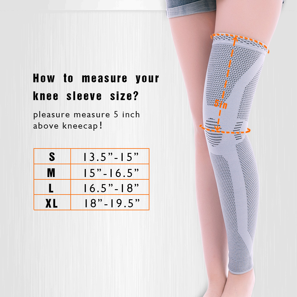 Elastic Leg Support Soft Support Leggings Knitted Leg Protector Leg Sleeves (Pair)