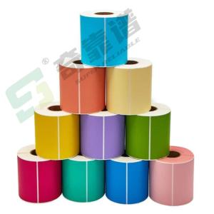 China Colorfull Adhesive Label Adhesive Sticker Blank Sticker adhesiev Label in Roll wholesale