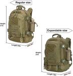 Expandable 60l Tactical Military Camping Backpack Oxford Material