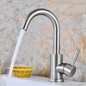 China No Rust Hygienic Single Hole Sink Mixer Taps Environmental Protection wholesale