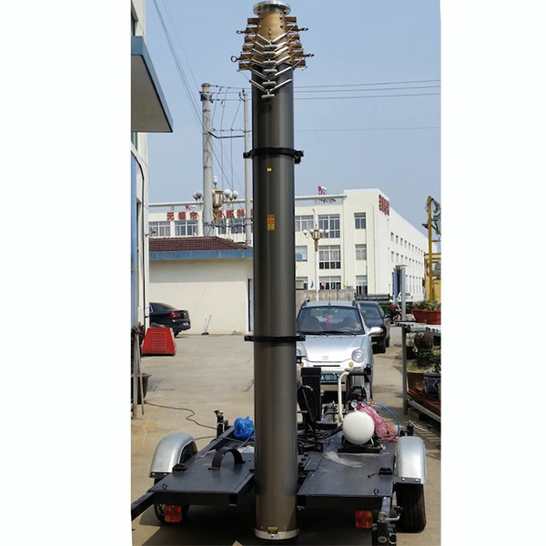 20m telescoping mast-70kg payloads-NR-3300-20000-70L-pneumatic telescoping mast-cell tower telescoping mast