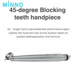 CE ISO 45 Degree Angle Handpiece Aluminum Alloy Single Water Spray