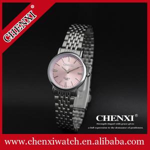 China Fashion Jewelry Wholesale Watch Factory Price Cheap Stainless Steel Watches Lady Wrist Watch Female Watch Pink wholesale