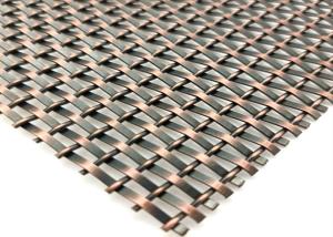 China SS304 Woven Decorative Wire Mesh Facades 80mm wholesale
