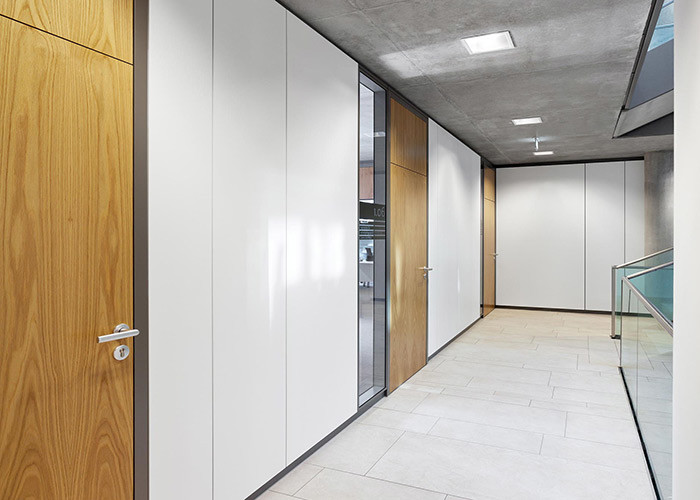 3mm Thickness Aluminum Frame Solid All Steel Office Partition Wall For Commercial Room Customized Size Fire Protection