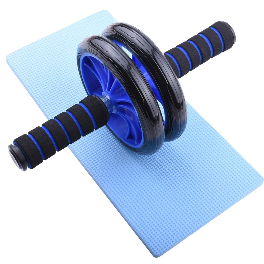 SS Shaft Ab Wheel Roller Set Unisex Slipfree Push Up Bar For Home