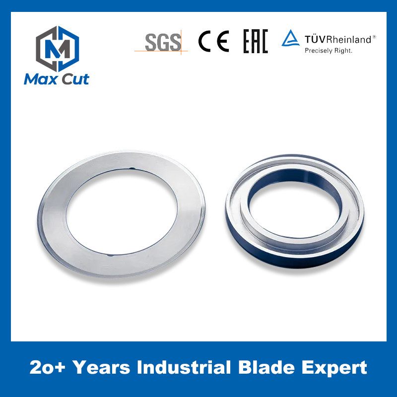Machine Cutting Blade For New energy industry Upper Lower Tungsten Round Blade For Lithium Battery Slitting
