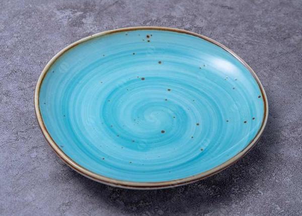 Quality 8.25" Porcelain Dessert Dinner Plate In Irregular Shape for sale