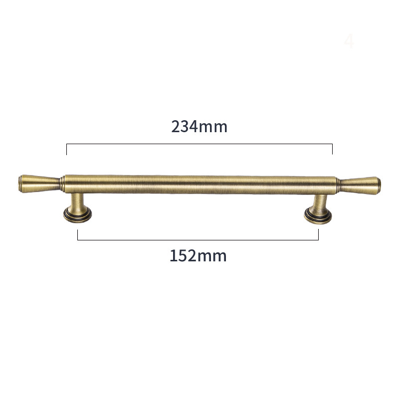 Long Solid Brass Cabinet Pull Handles For Villa Apartment